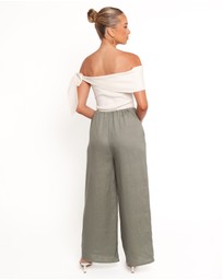 Petal & Pup - Clairo Linen Pant - Olive