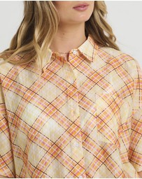 Subtitled - Nahla Oversized Check Shirt