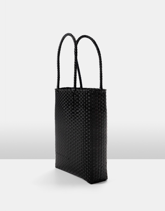 Mimmi Terra - Woven Shopper Tote Nera