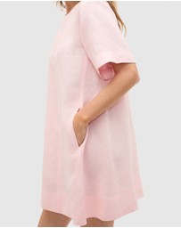 Seed Heritage - Linen Short Sleeve Mini Dress