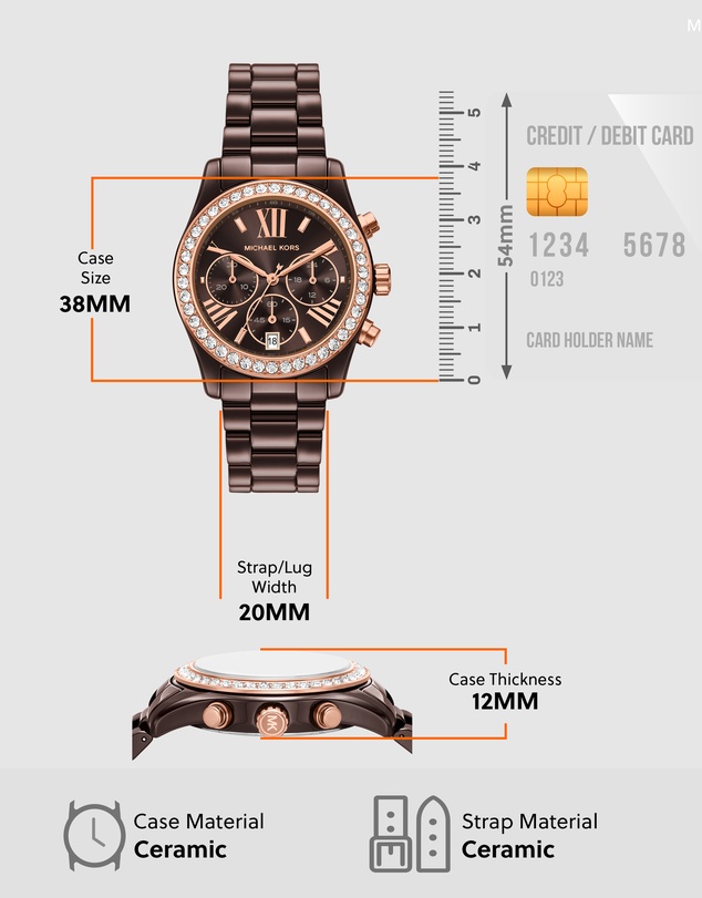 Michael Kors - Lexington Brown Chronograph Watch