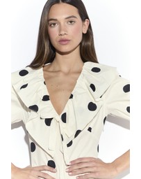 Glamorous - Puff Sleeve Ruffle Mini Dress