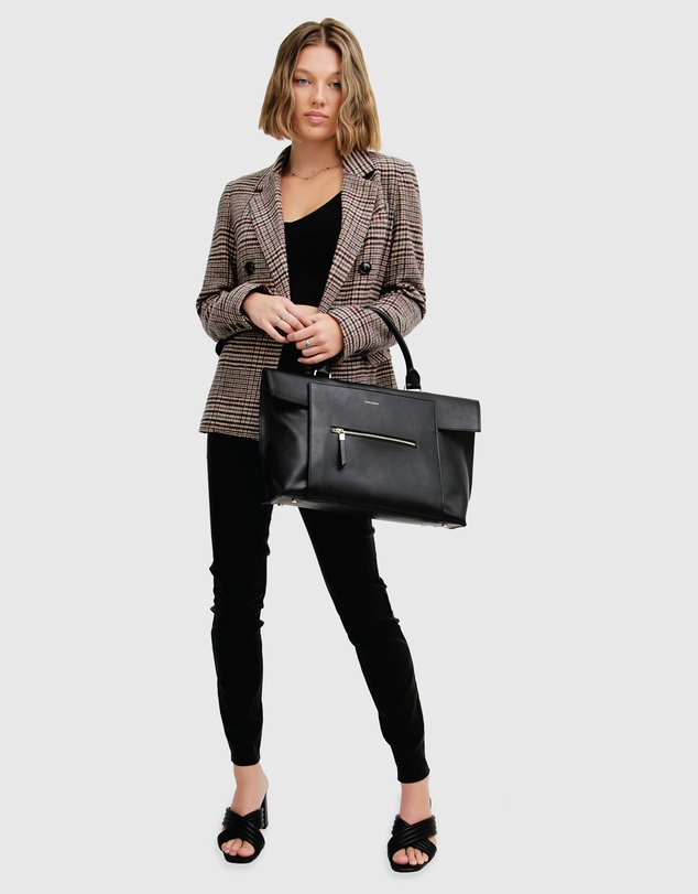 Belle & Bloom - Piccadilly Wool Blend Plaid Blazer