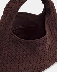 JW PEI - Laura Faux Suede Woven Shoulder Bag