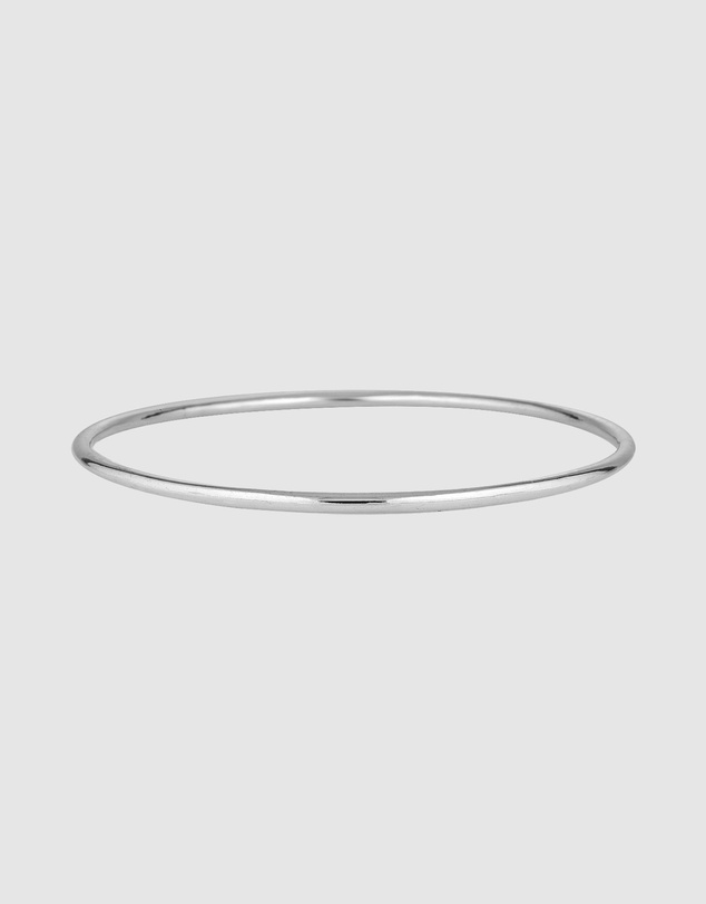 HOUSE OF SLANI - Classic Slim Azura Silver Bangle Bracelet