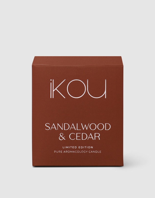 IKOU - Limited Edition Candle Large - Sandalwood & Cedar