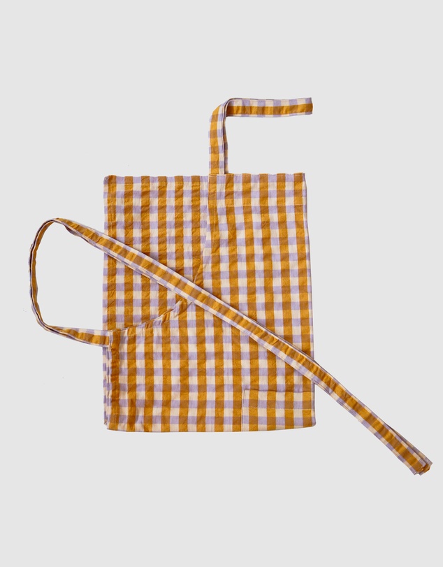 Mosey Me - Mango Seersucker Apron