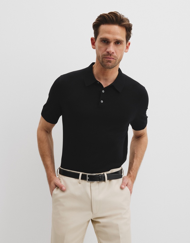 Country Road - Australian Cotton Blend Silk Button Polo