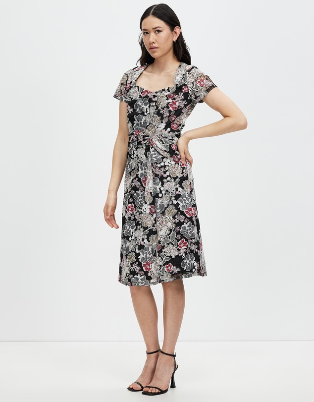 Pink Ruby - Summer Garden A-Line Dress