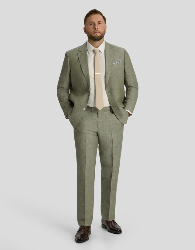 Johnny Bigg - Marco Linen Blend Dress Pant