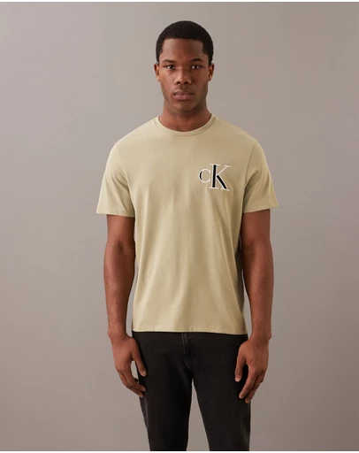 Calvin Klein Jeans - Varsity Monogram Logo Patch T-Shirt