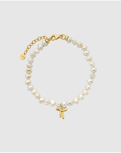 Karen Walker - Petite Bow with Pearls Bracelet