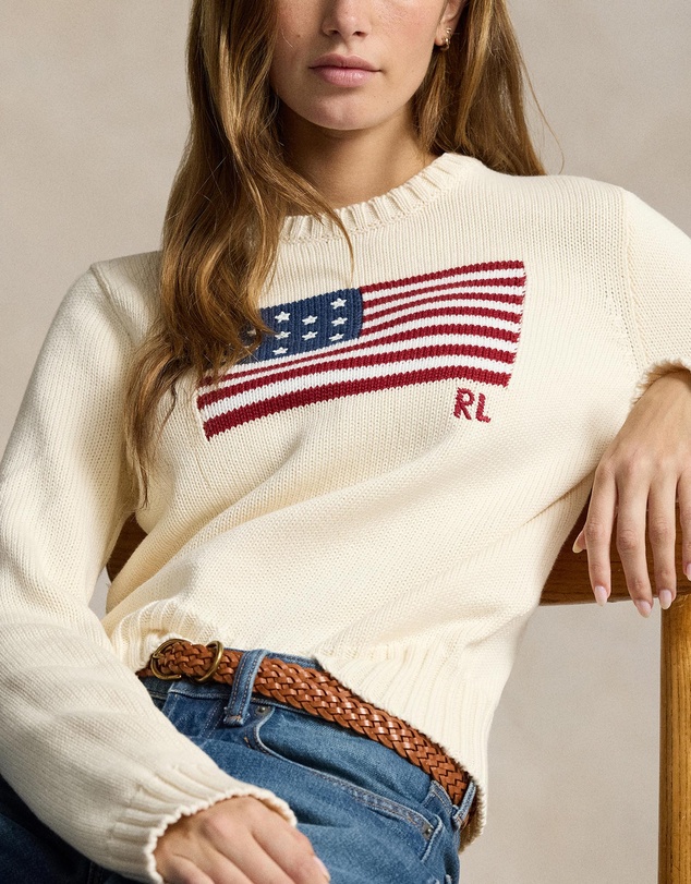 Polo Ralph Lauren - Flag Cotton Crewneck Sweater