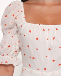 Petal & Pup - Emerson Playsuit - Ditsy Heart