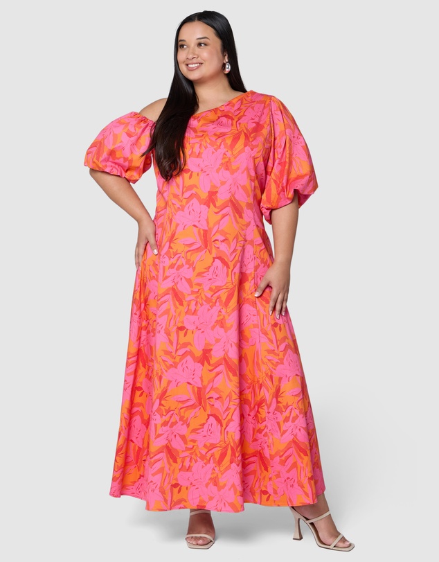 Pink Dusk by Curve Project - Bewitching Maxi Dress