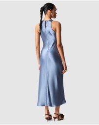 & Other Stories - Sleeveless Satin Midi Dress