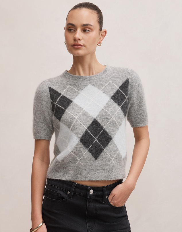 Forever New - Andy Argyle Fluffy Knitted T-shirt