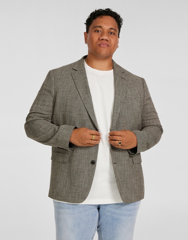 Johnny Bigg - Barker Check Stretch Blazer