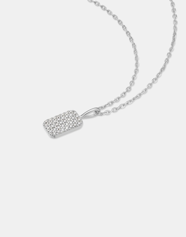 Ania Haie - Silver Pave Pendant Necklace