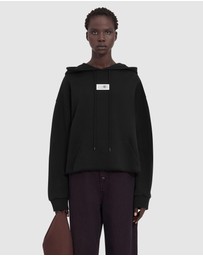 MM6 Maison Margiela - Brand Patch Hooded Sweatshirt