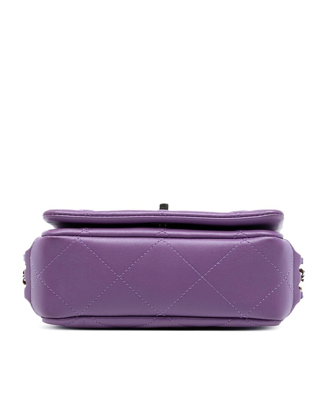 Pre-Loved by Azura Reborn - Pre-Loved Mini Lambskin Triple Chain Full Flap