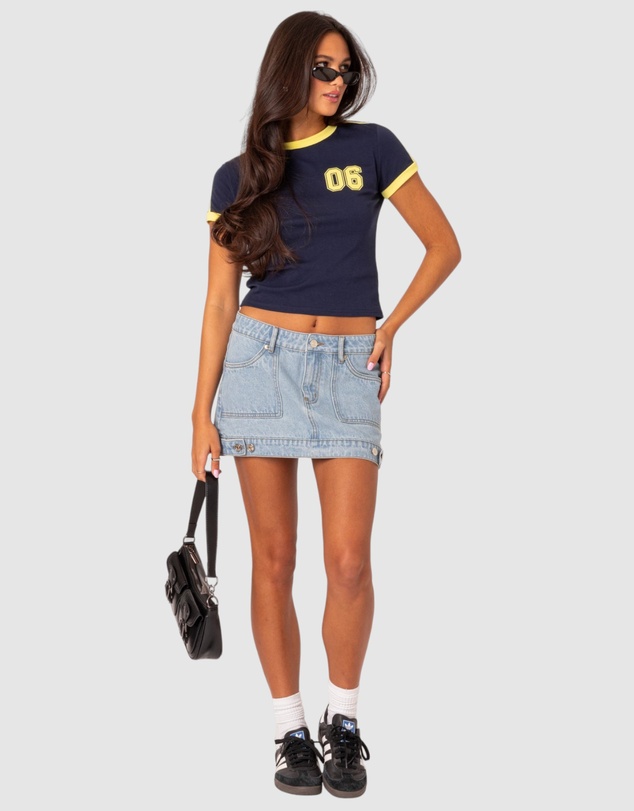 EDIKTED - Foxx denim mini skirt