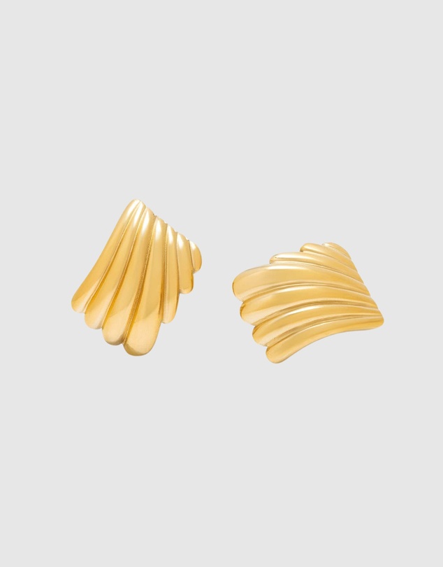 Nialaya Jewellery - Women's Geometric Wing Earrings