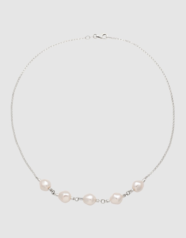 Elli Jewelry - Swarovski® Pearl Necklace in 925 Silver