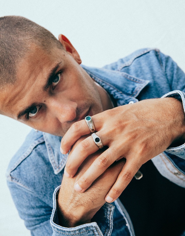 Haze & Glory - ICONIC EXCLUSIVE - Deap Sea Signet Ring in Oxidised 925 Silver