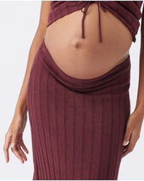 Ripe Maternity - Charli Rib Knit Skirt