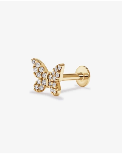 Michael Hill - 0.06TW Butterfly Helix Stud in 10kt Gold