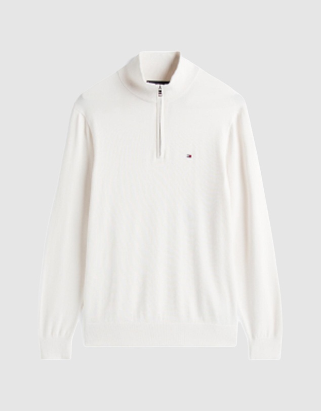 Tommy Hilfiger - Half-Zip Mock Turtleneck Jumper