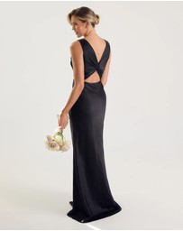 Six Stories - Twist Back Satin Bridesmaid Dress