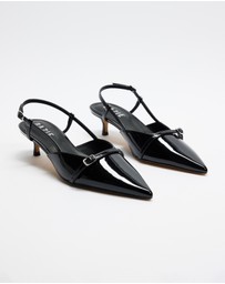 Dazie - Jane Pointed Toe Kitten Heels