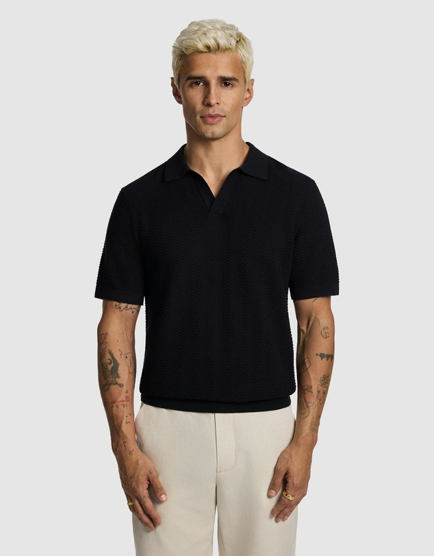 yd. - Josh Knitted Polo Shirt