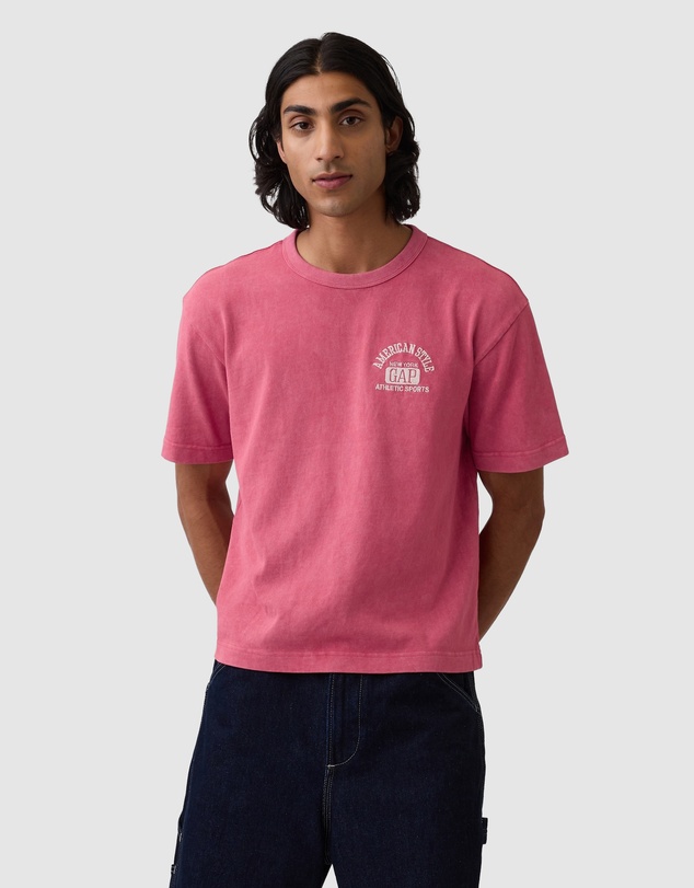 GAP - JPN IE Archive Logo Cropped Tee