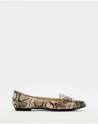 Nudeblack Snake Leather