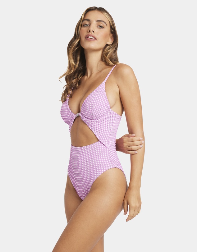 Billabong - Womens Mini Wave Check Kaia One Piece Swimsuit
