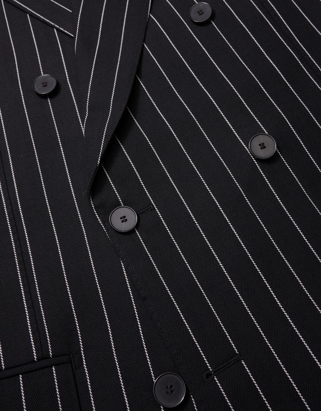 Calibre - Pinstripe Double-Breasted Jacket Black
