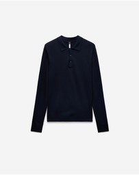 Calibre - Long Sleeve Tech Knit Polo Naval Blue