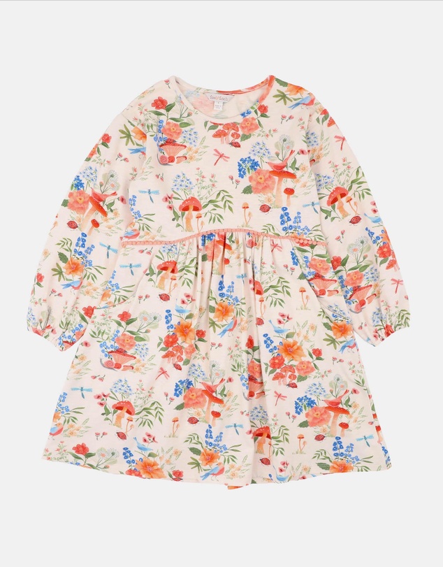 Fox & Finch - Wild Garden Print Organic Dress - Kids