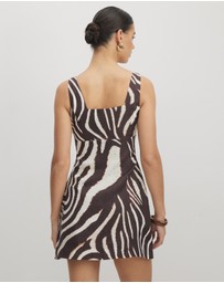 AERE - Nori Linen Mini Dress
