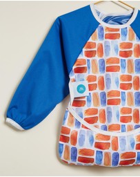itti bitti - Sleeved Bib Smock - Flame