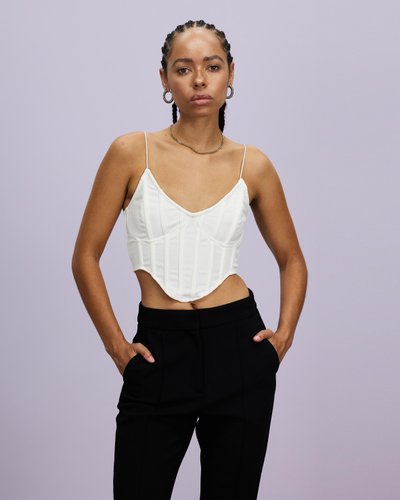 Strappy High Bust Point Corset