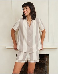 Chelsea Peers - Organic Cotton Stripe Short Pyjama Set