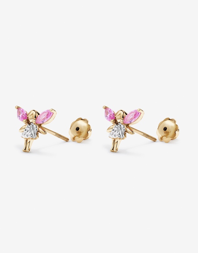 Michael Hill - Children's Cubic Zirconia Fairy Stud Earrings in 10kt Yellow Gold