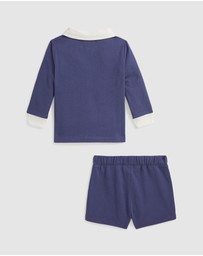 Polo Ralph Lauren - Logo Cotton Polo Shirt & Short Set - ICONIC EXCLUSIVE - Babies