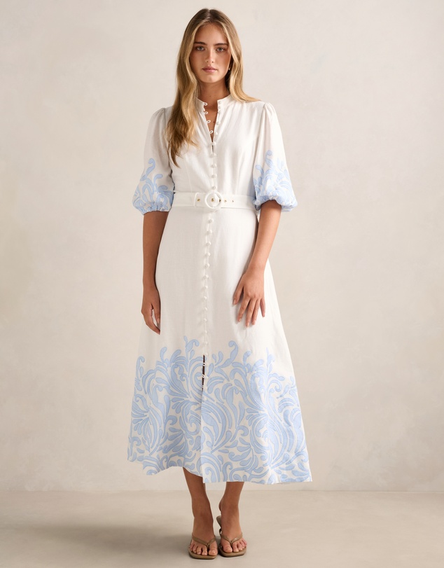 Forever New - Esther Embroidered Midi Dress