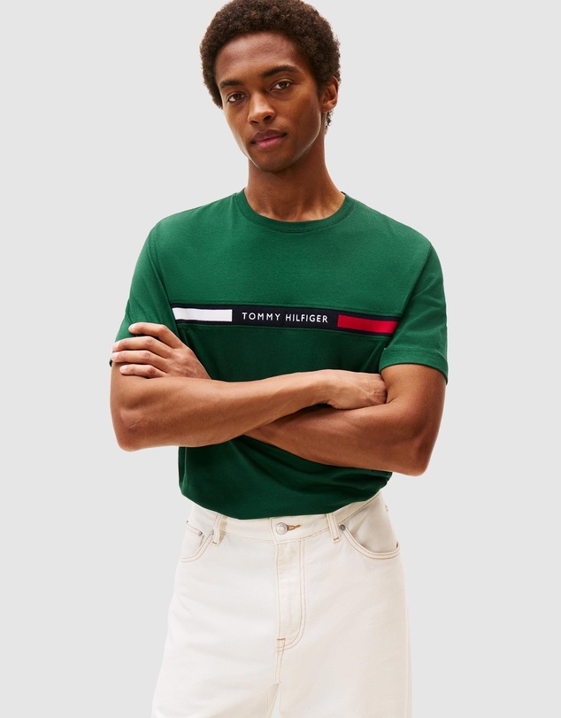 Tommy Hilfiger - Crew Neck Logo Panel T-Shirt