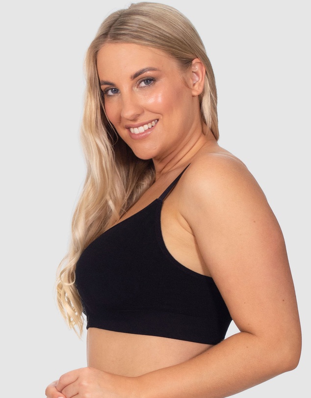 B Free Intimate Apparel - Wire-free Bamboo Padded Bra (B-C-D-DD-E-F-G-H) Cup